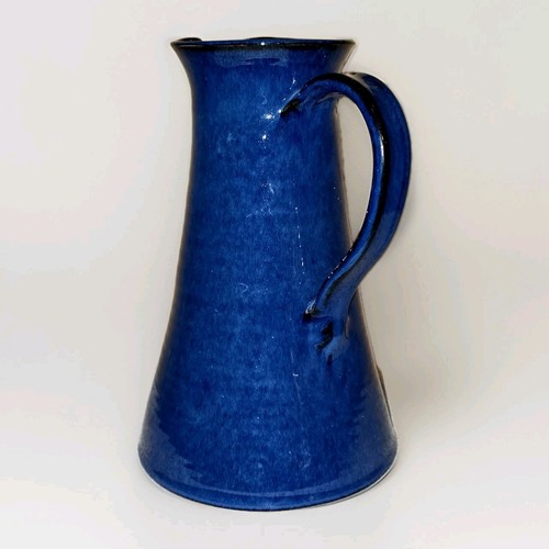 Large colbolt blue ceramic - ceramic, jug