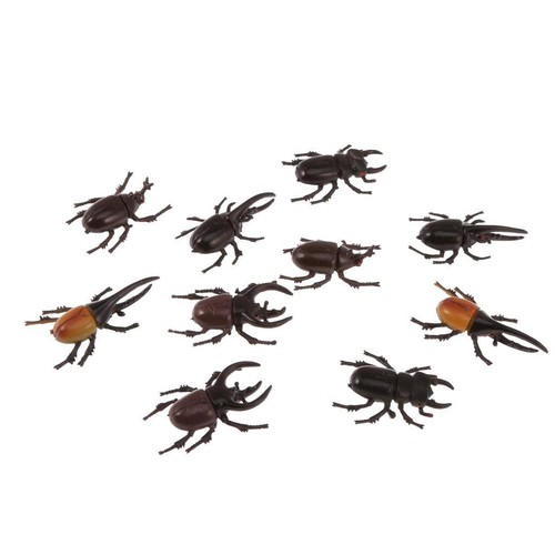 10pc assorted plastic animal - plastic,