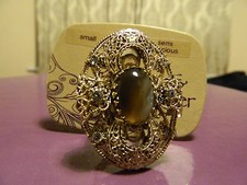 Ladies Ribbon & Asher Size Small Statement Gold Ring BNWT