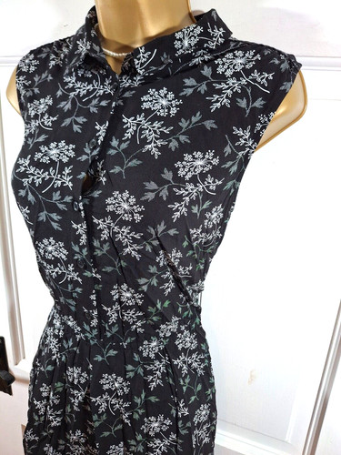 Hobbs nw3 black white floral - black,