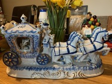 Horse And Carriage Porcelain