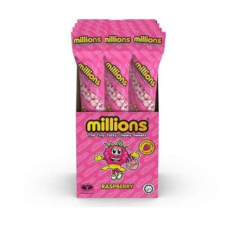 Raspberry millions tubes x - raspberry,