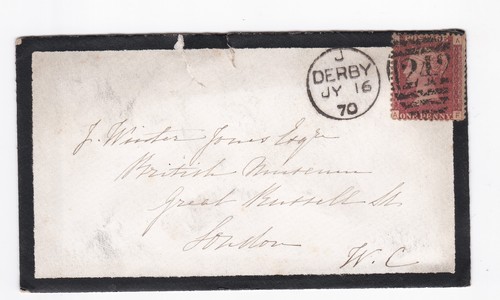 1870 penny red stamp - penny,