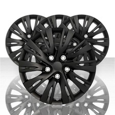15" Set of 4 Black Wheel