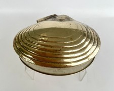 Brass Seashell Jewellery Box Trinket Box Keepsake Vintage retro ring box clam 
