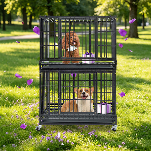 Heavy duty stackable dog - in,