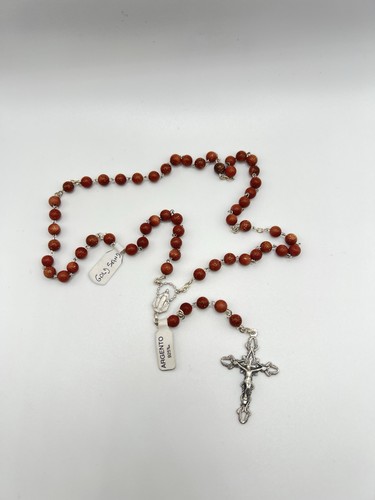 Made italy goldstone rosary - in,