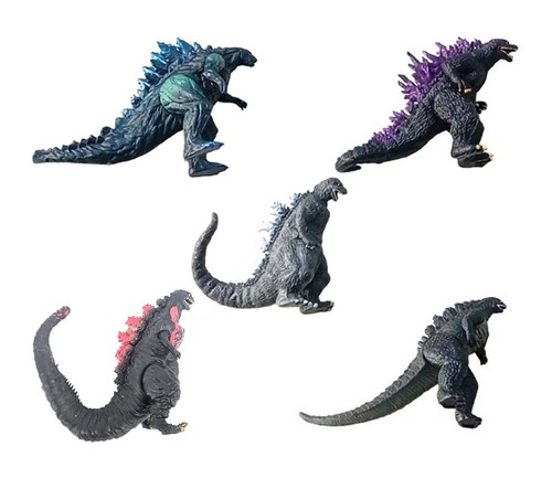 Godzilla action figures 3 - -, 3"