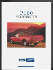 Ford P100 Pick-Up Californian Limited Edition 1990 UK Market Brochure Sierra