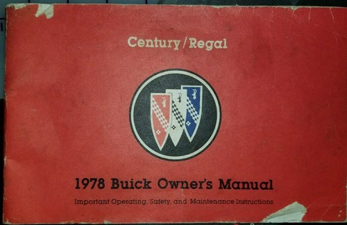 1978 buick owners manual - 1978,