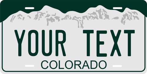 Colorado 2000 license - 2000, plate