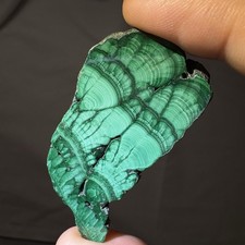 Natural Malachite Sliced