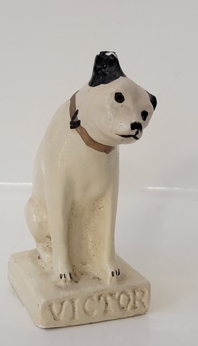 1930s chalkware rca victor - 1930s, 4"