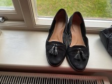 Van Dal 7 Blk Suede Flat Shoes