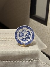 Dolls House Furniture 1/12 Scale Stokesay Ware China Blue Plate