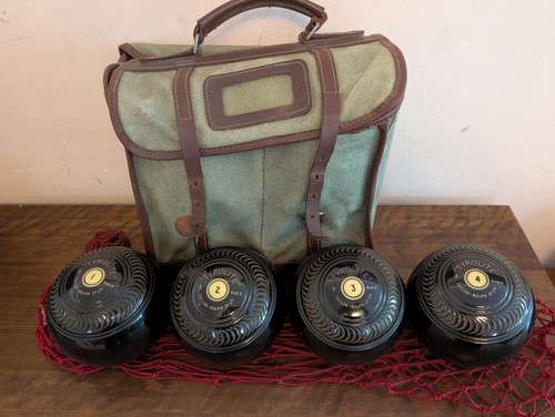 Vintage tyrolite lawn bowls - vintage,