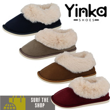 Ladies Faux Suede Fur Lined