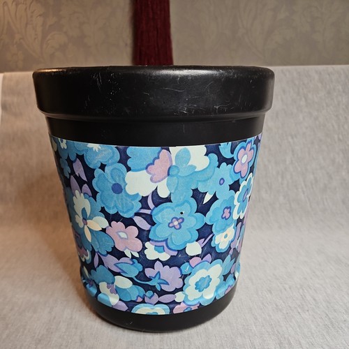 Vintage floral bin waste - vintage, paper