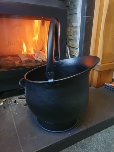 Large heavy duty coal - duty, scuttle