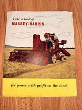 Massey Harris Combine Brochure Sales Leaflet