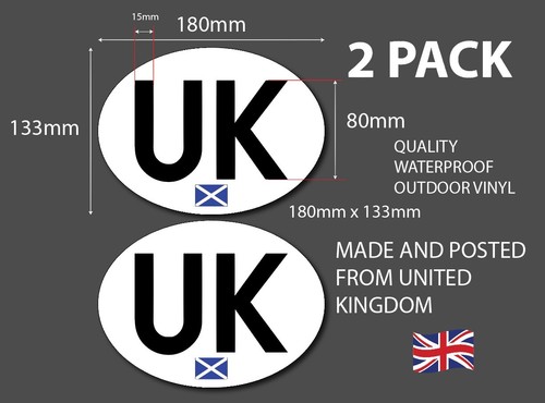 Oval sticker scottish - scottish, flag