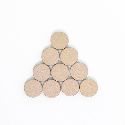 Wooden discs 15mm gold - 15mm,