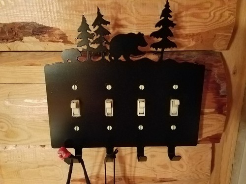 Bear switch plate - plate, wall