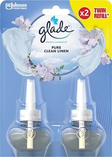Glade Electric Twin Refill Clean Linen Scented Oil Plugin, 2 x 20ml