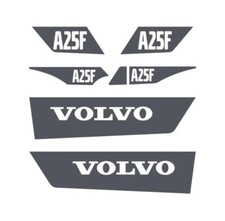 Decal Sticker Set Volvo A25F ADT Dump truck Decal Set