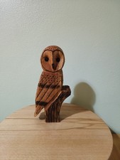 wooden carvings owl ornament
