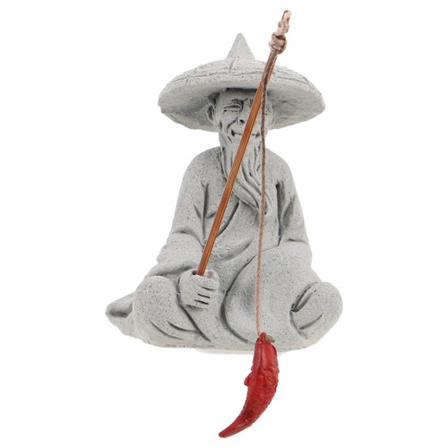 Miniature sandstone fisherman - miniature,
