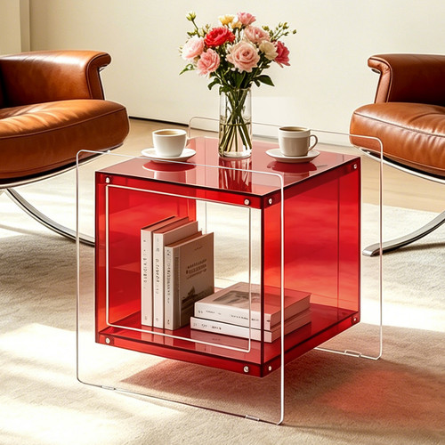 Clear acrylic bedside - acrylic,
