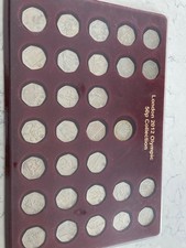 london 2012 olympic 50p full set including display case and £2 coin