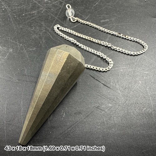 Pyrite faceted pendulum - pyrite,