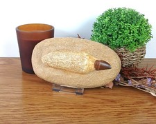 100% Genuine Mosasaur Tooth and Root Fossil in Matrix 155 x 90 x 45mm 545g