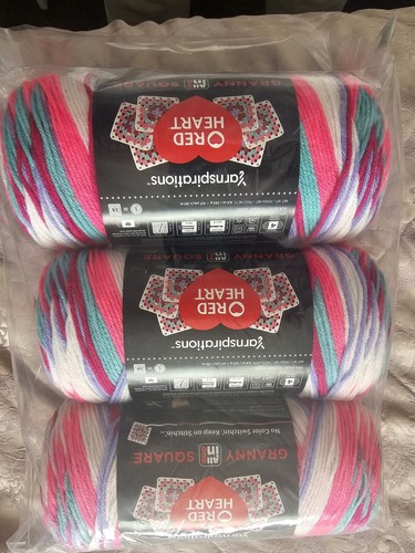 Balls granny square yarn - 3,