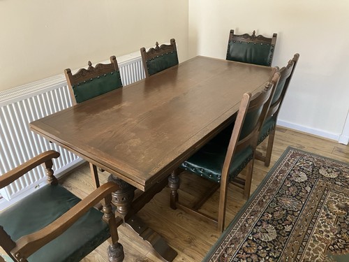 Oak refectory dining table 8 - oak,