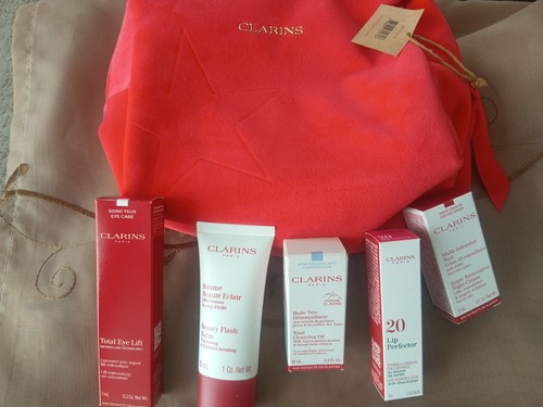 New clarins gift set with - new,