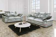 Crushed Velvet 3 2 Seater Sofa
