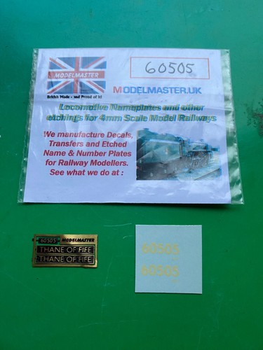 New modelmaster name plates - new,