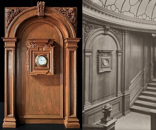 Rms titanic aft clock white - titanic,