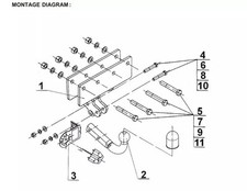 Swan Neck Tow Bar For JEEP