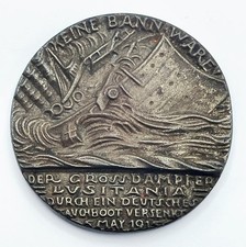 RMS LUSITANIA MEDAL WWI