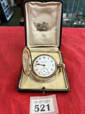 Saqui & Lawrence London Full Hunter Pocket Watch in Illinois Case Gold Plated