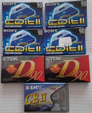 7 x C90 Cassette Tapes - Sony, TDK & EMTEC