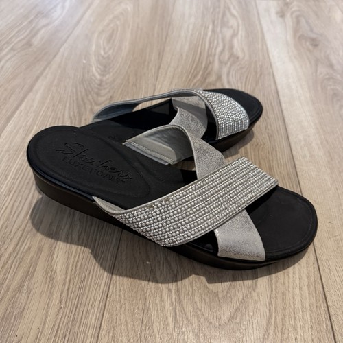 Skechers luxe foam - foam, silver