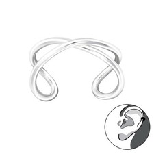 925 Sterling Silver Infinity Design Ear Cuff