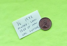 1972 ½ Half pence ISLE OF MAN coin **UNC Lustre** penny (mintage: 1000 only)
