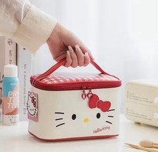 Hello Kitty Makeup Bag Large Capacity Travel Storage Case Sanrio Cosmetic Bag