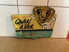 Vintage original “quick a Vick” enamel sign